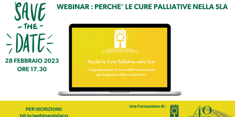 Il 28 febbraio si terrà un webinar su Cure Palliative nella SLA, in occasione della Giornata delle Malattie Rare