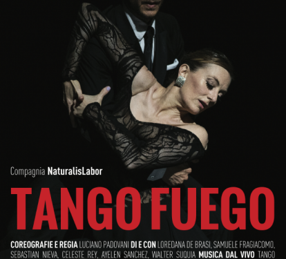 “Tango Fuego” della Compagnia Naturalis Labor domani ad Alghero, sabato a Macomer, domenica a Lanusei e lunedì a Sanluri