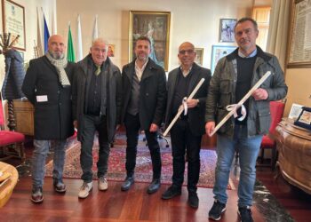 Oristano: consegnati i ceri benedetti ai componidoris Danilo Casula e Giampaolo Mugheddu