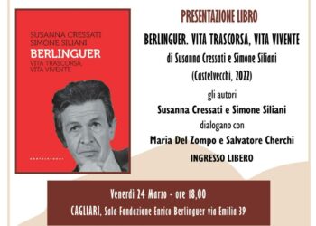 Venerdì sera, nella sala della Fondazione Enrico Berlinguer, in via Emilia 39, a Cagliari, verrà presentato il libro “Berlinguer. Vita trascorsa, vita vivente”