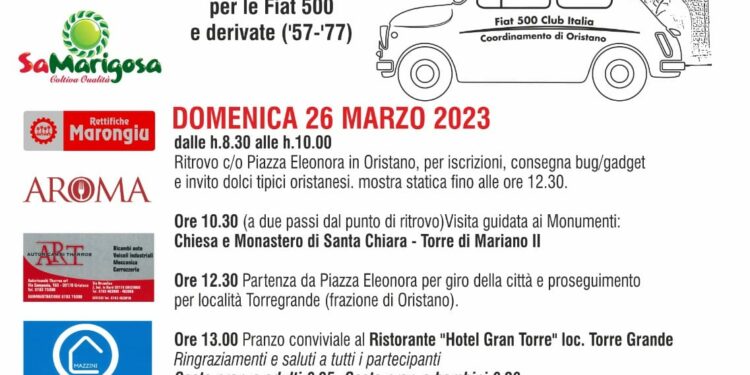 Ad Oristano il raduno delle Fiat 500