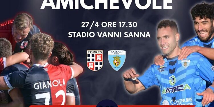Amichevole di lusso, giovedì 27 aprile, al Vanni Sanna di Sassari, tra Torres e Latte Dolce