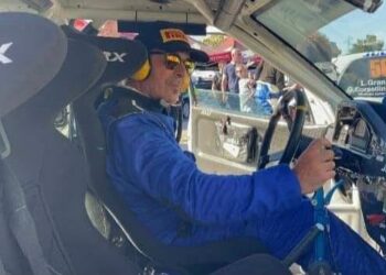 Battista Sias al via del Rally Golfo dell’Asinara 2023
