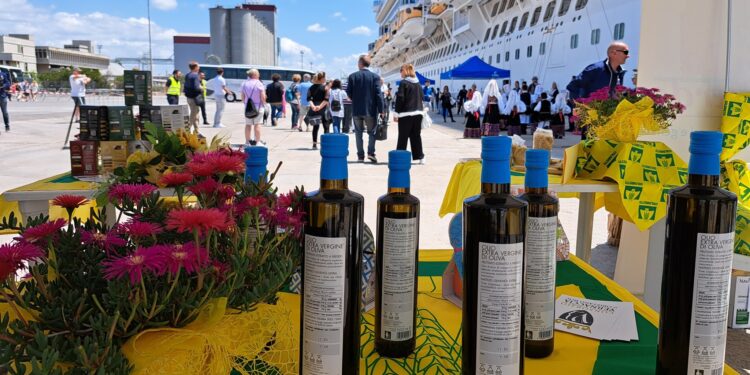 Coldiretti Oristano: «Successo per lo spazio espositivo al porto di Santa Giusta per l’arrivo della Costa Diadema»