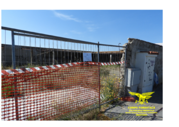 Gli uomini del Nucleo Investigativo Polizia Ambientale del CFVA di Oristano hanno messo sotto sequestro un immobile, in località “Brabau”