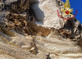 Laerru: due capre bloccate a Sa Rocca Manna, salvate dai vigili del fuoco