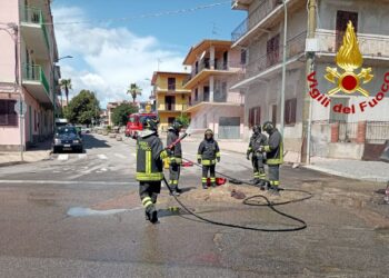 Cardedu: fuga di gas in via Municipio, sul posto i vigili del fuoco