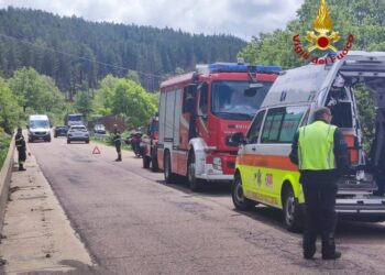 Incidente stradale a Tascusì, un motociclista tedesco finisce in ospedale