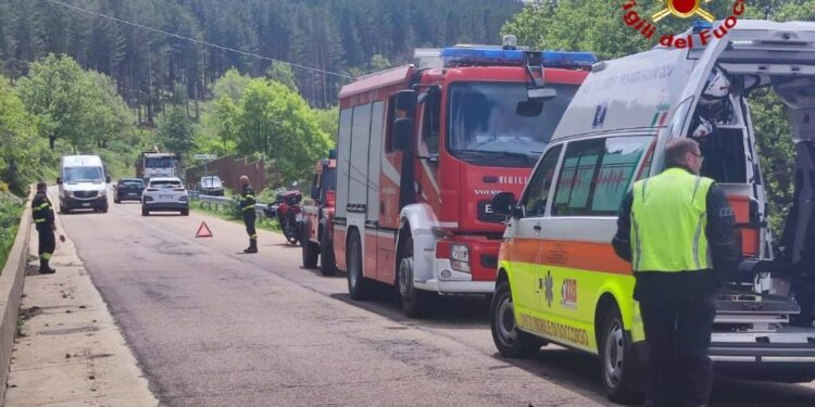 Incidente stradale a Tascusì, un motociclista tedesco finisce in ospedale