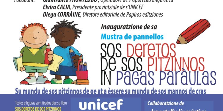 Sarà inaugurata domani, alle 10.30, a Oliena, la mostra “Sos deretos de sos pitzinnos in pagas paràulas”