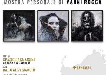 E’ stata inaugurata ieri, a Sennori, la mostra personale del pittore Vanni Rocca
