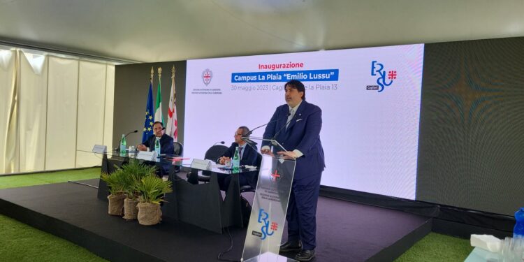 Il presidente della Regione ha inaugurato il nuovo Campus universitario intitolato a Emilio Lussu