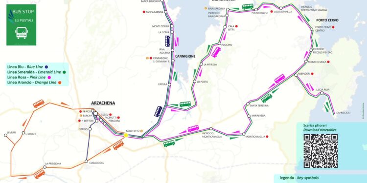 Arzachena: il comune rilancia il servizio di trasporto pubblico locale Lu Pustali