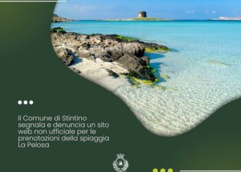 Sito non ufficiale per le prenotazioni alla spiaggia La Pelosa, la denuncia del comune di Stintino