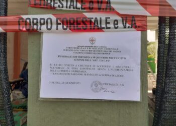 Tortolì: il Corpo forestale sequestra una struttura edilizia priva di qualsiasi autorizzazione