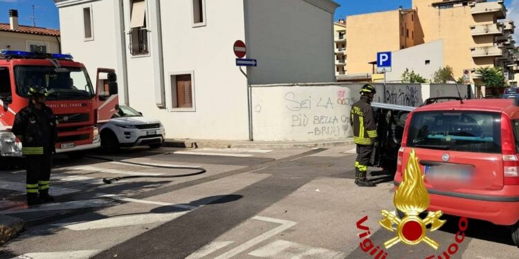 Olbia: incidente stradale tra via Anglona e via Ogliastra 