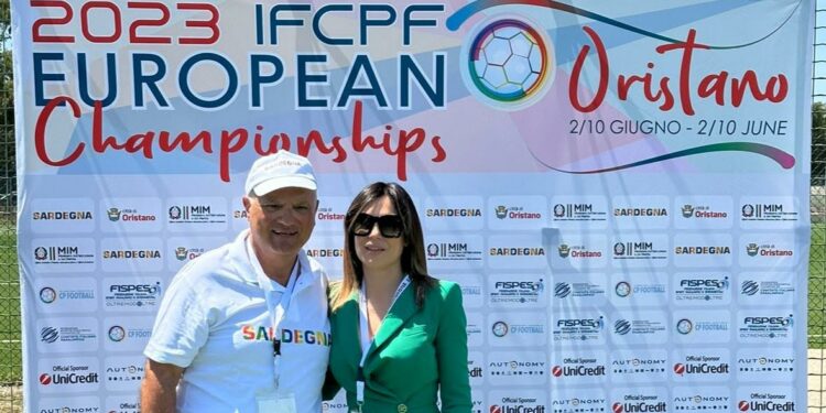 L’assessore regionale dell’Industria, Anita Pili, si è recata oggi in visita a Oristano agli “Ifcpf European Championships”, gli Europei di calcio a 7 per atleti cerebrolesi