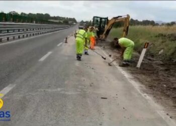 Ottana: completati gli interventi di pulizia di una corsia della statale 131 Dcn