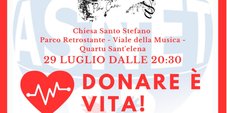 Sabato 29 luglio, a Quartu Sant’Elena, il 2° evento di sensibilizzazione alla donazione in memoria di Pino Canu, ex presidente Asnet, scomparso nel 2020