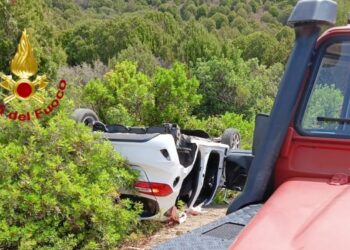 I vigili del fuoco del Comando di Cagliari sono intervenuti per un Incidente stradale che ha visto coinvolte due auto all’altezza del km 7 della SP 71