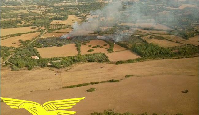 Giornata di fuoco, in Sardegna, per le elevatissime temperature e gli incendi, ben quindici