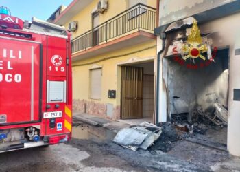 Incendio di una caldaia alimentata a GPL a causa di una probabile fuga gas dall’impianto di alimentazione, a Monserrato