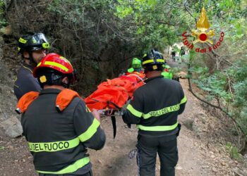 Cade e si rompe un braccio a Gorroppu, intervengono i vigili del fuoco
