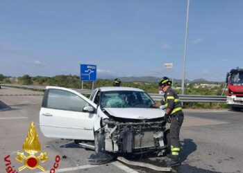 Olbia: due incidenti stradali, intervengono i vigili del fuoco