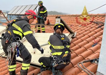 I vigili del fuoco sono intervenuti intorno alle 12.00, a Iglesias, nella via Ferraris, per la messa in sicurezza di un impianto fotovoltaico pericolante