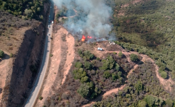 Oggi 2 dei 14 incendi sviluppatisi in Sardegna hanno richiesto l’impiego dei mezzi aerei