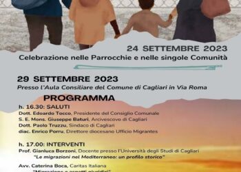 Venerdì 29 settembre, a Cagliari, si terrà un convegno sui temi delle migrazioni promosso dall’Ufficio diocesano Migrantes
