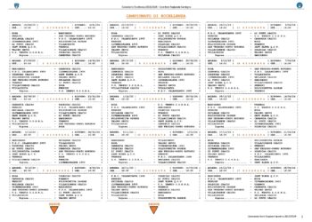 E’ stato presentato a Oristano il calendario del campionato di Eccellenza regionale, 34 giornate dal 10 settembre al 28 aprile