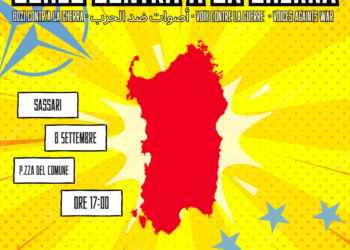 “Oghes contra sa gherra”: venerdì 8 settembre evento a Sassari