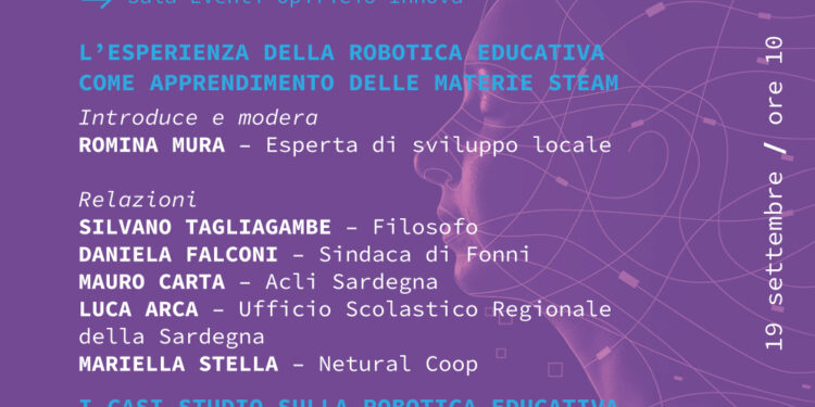 Martedì 19 settembre, alla Manifattura Tabacchi di Cagliari, si terrà un talk sull’esperienza della robotica educativa come apprendimento delle materie STEAM