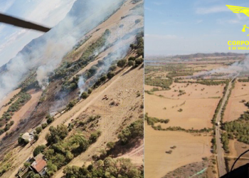 Oggi 3 dei 17 incendi sviluppatisi in Sardegna hanno richiesto anche l’intervento dei mezzi aerei