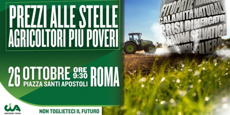 Caro prezzi, Cia Sardegna porta gli agricoltori in piazza a Roma. Una delegazione sarda alla manifestazione di giovedì nella Capitale