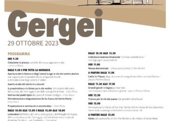 Primo appuntamento della rassegna Saboris Antigus, domenica 29 ottobre, a Gergei