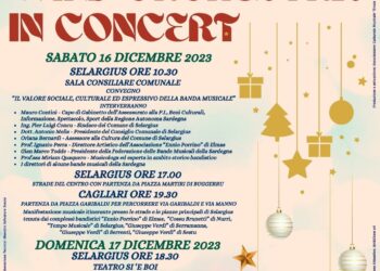 Un week end ricco di eventi per il progetto “Wind orchestra in concert” il 16 e 17 dicembre a Selargius e Cagliari