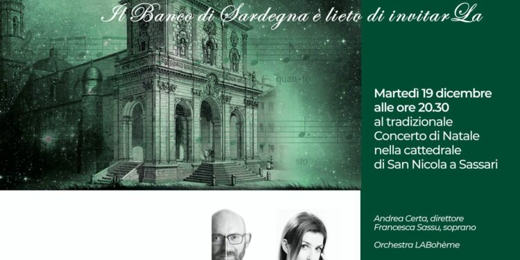 Il Concerto di Natale del Banco di Sardegna ritorna al Duomo di Sassari il 19 dicembre