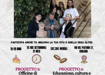 L’Unione italiana dei ciechi e degli Ipovedenti di Cagliari ha aperto il bando per la selezione di otto volontari per il Servizio Civile Universale