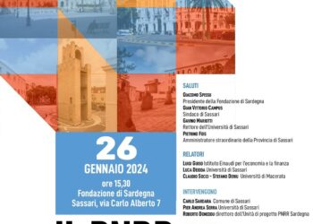 Sono 5 i miliardi destinati alla Sardegna dal PNRR, incontro il 26 gennaio a Sassari