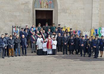 Le polizie locali del nord ovest Sardegna festeggiano a Sennori il loro patrono San Sebastiano