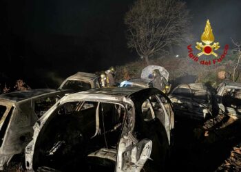 Lodine: incendio di 6 auto a “Gredarzu”