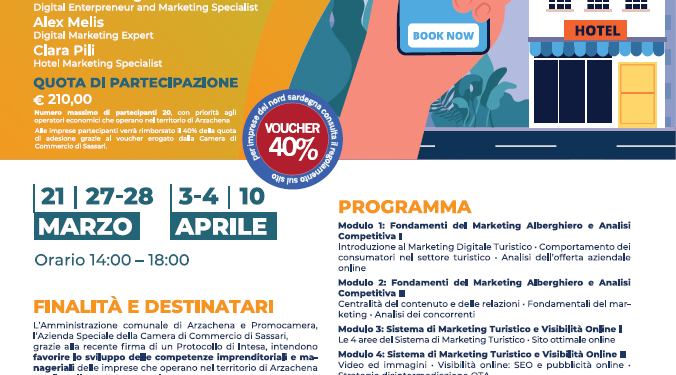 Arzachena: al via i corsi formativi dedicati allo sviluppo e all’innovazione del tessuto imprenditoriale locale