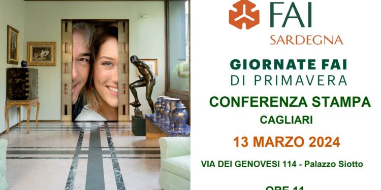 Mercoledì 13 marzo, la Direzione Regionale del FAI Sardegna presenterà alla stampa le iniziative locali della 32ª edizione delle Giornate FAI di Primavera