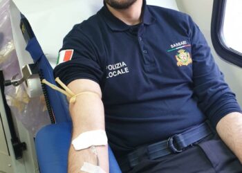 Sassari: gli agenti della Polizia locale donano il sangue