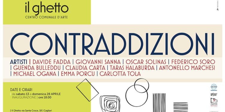 “Contraddizioni” è il titolo della mostra che verrà inaugurata sabato 13 aprile, alle 18.00, negli spazi del Ghetto di Cagliari