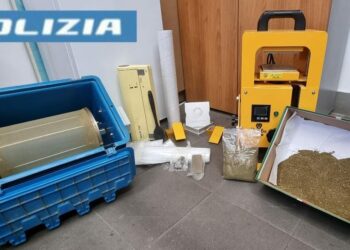 A Cagliari preparava hashish in casa: cinquantacinquenne arrestato dalla Polizia di Stato