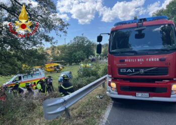 Ovodda: incidente stradale sulla provinciale 128, gravissimo un turista tedesco