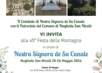 Nughedu San Nicolo: il 25 e 26 maggio la 45ª “Festa della Montagna”